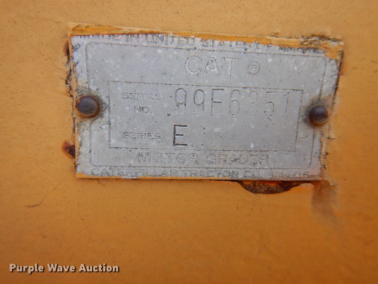 image for item DJ4406 1962 Caterpillar 12E  rigid frame motor grader