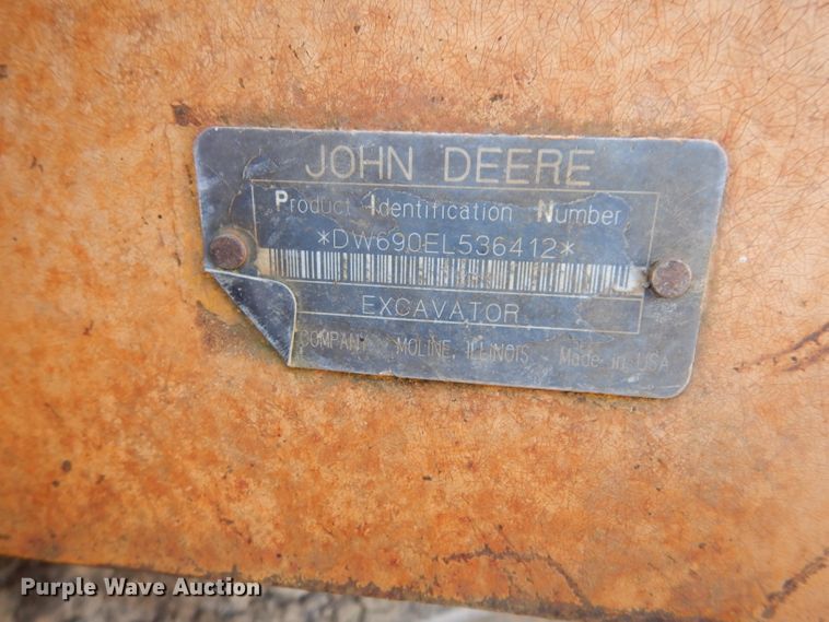 image for item DJ4424 1992 John Deere 690E LC  excavator