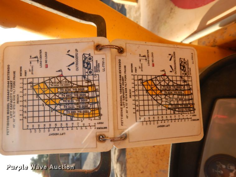 image for item DJ5773 2002 Pettibone 10044  telehandler