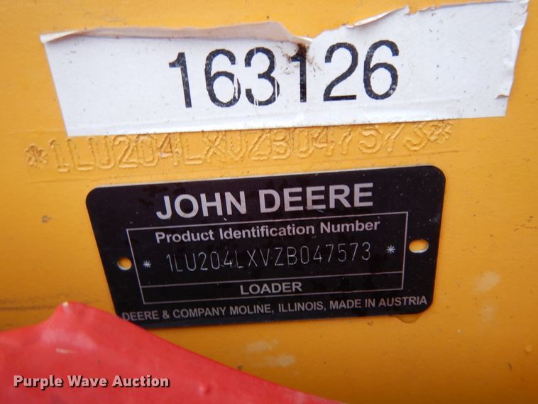 image for item DJ6663 2018 John Deere 204L  wheel loader