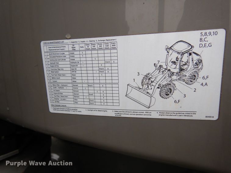 image for item DJ6664 2019 Takeuchi TW60  Series 2 wheel loader