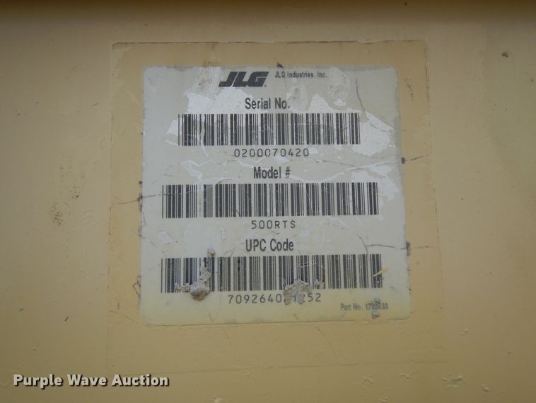 image for item DJ6671 2000 JLG 500RTS  scissor lift