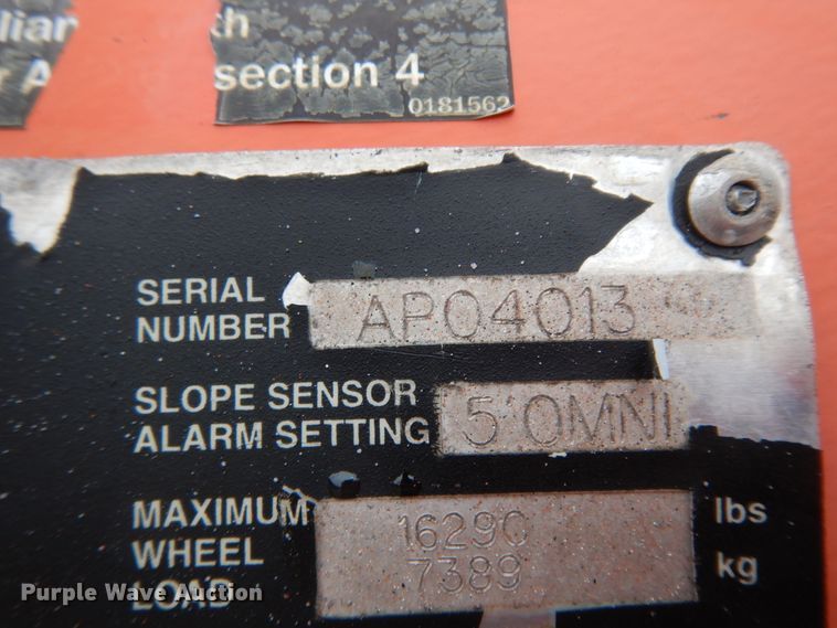 image for item DJ6672 2004 Snorkel TB60RDZ  boom lift