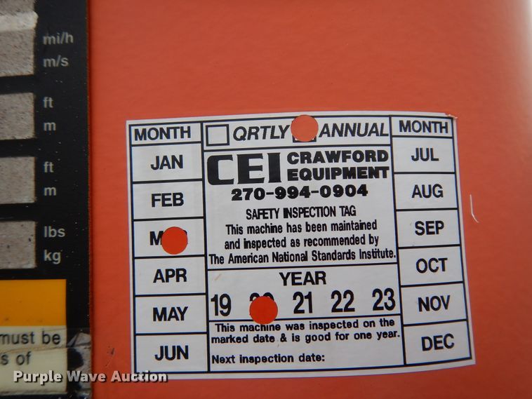 image for item DJ6672 2004 Snorkel TB60RDZ  boom lift