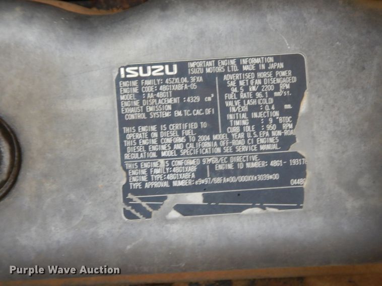 image for item DJ6675 2004 Kobelco 200SRLC  excavator