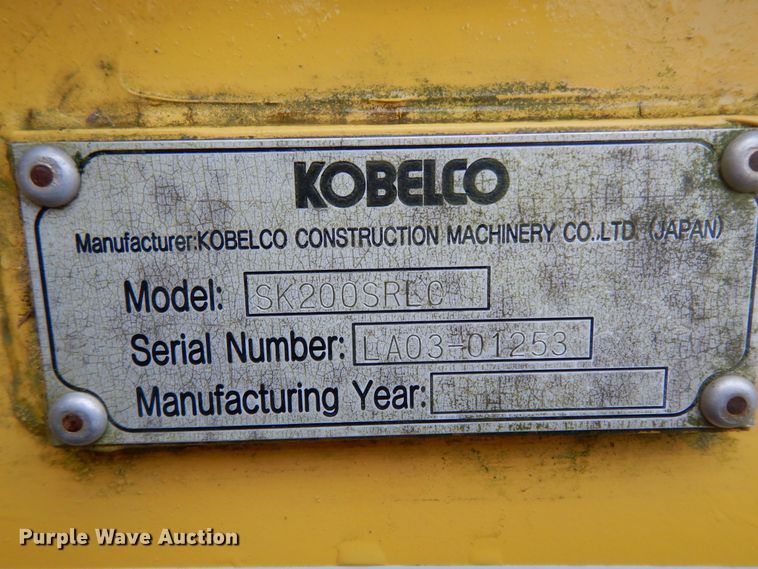 image for item DJ6675 2004 Kobelco 200SRLC  excavator