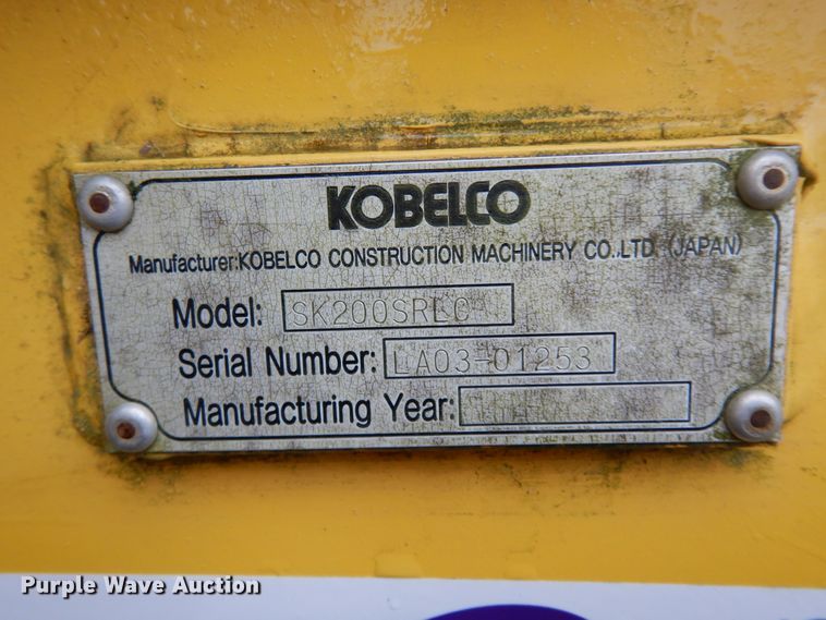 image for item DJ6675 2004 Kobelco 200SRLC  excavator