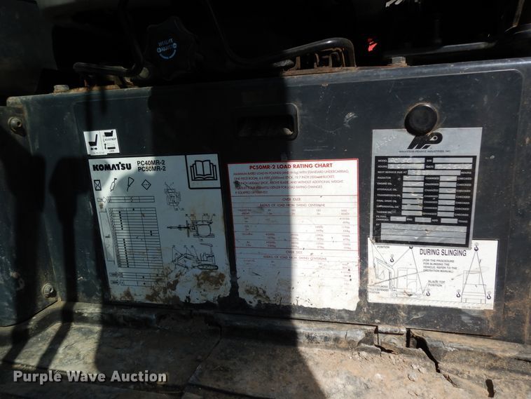 image for item DJ6693 2008 Komatsu PC50MR  mini excavator