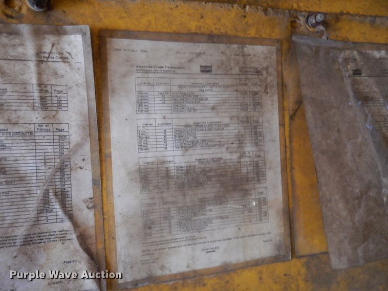 image for item DJ6696 1973 American 7250  crawler crane