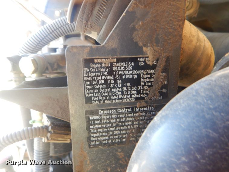 image for item DJ8501 2009 Komatsu PC88MR-8  mini excavator