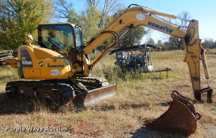 image for item DJ8502 2010 Komatsu PC88MR-8  mini excavator
