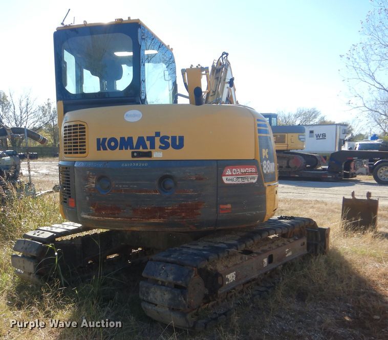image for item DJ8502 2010 Komatsu PC88MR-8  mini excavator
