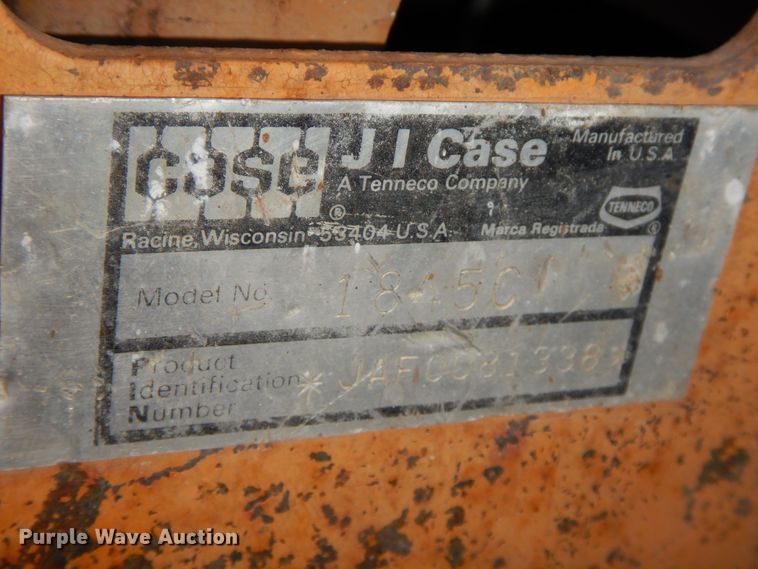 image for item FG9658 1991 Case 1845C  skid steer loader