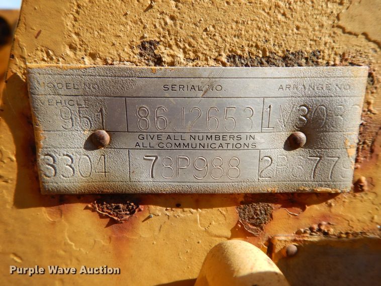 image for item FG9659 1973 Caterpillar 951C  track loader