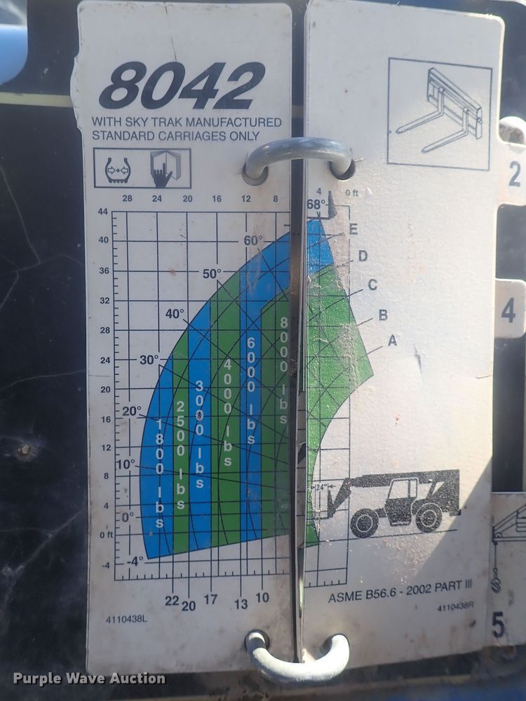 image for item GX9604 JLG 8042  telehandler