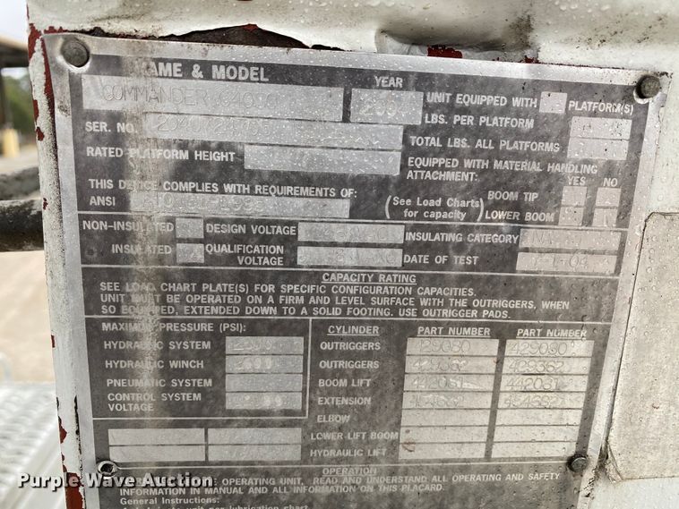 image for item HA9669 2005 International 7500  bucket truck