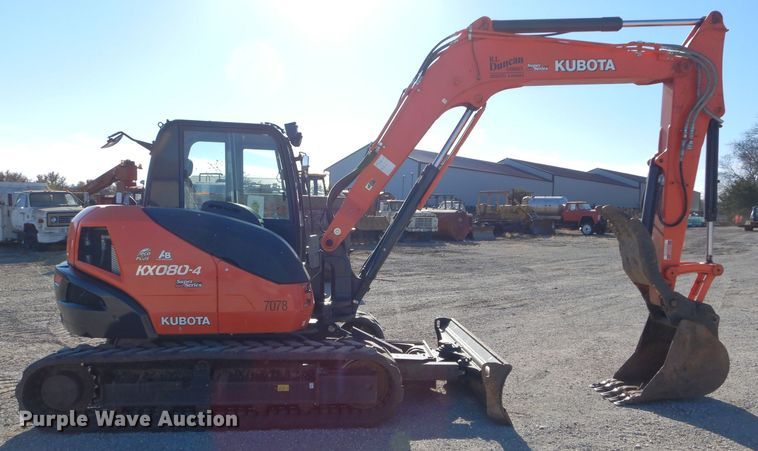 image for item HF9054 2018 Kubota KX080-45  mini excavator