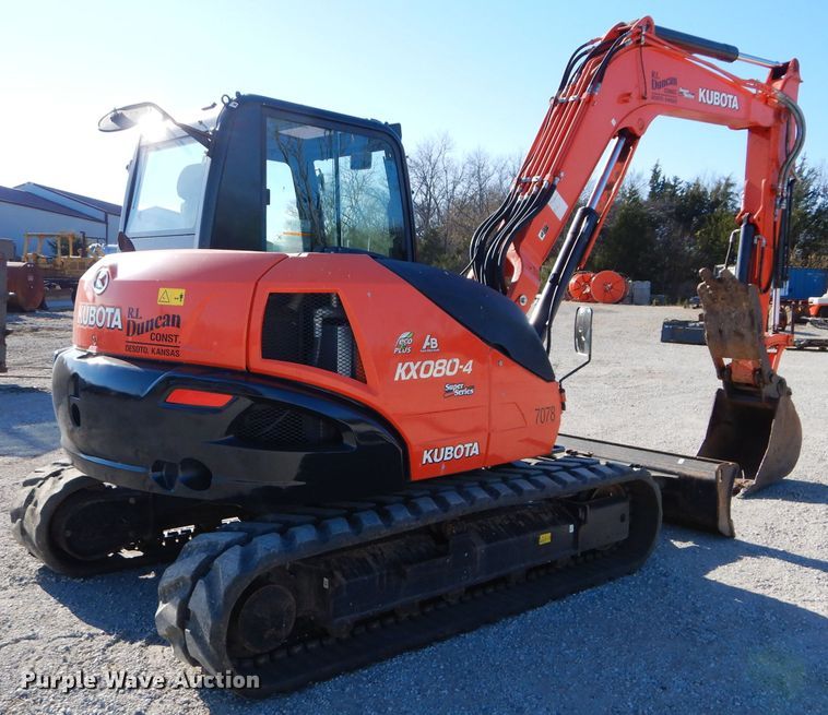 image for item HF9054 2018 Kubota KX080-45  mini excavator