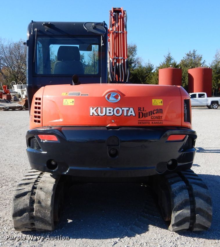 image for item HF9054 2018 Kubota KX080-45  mini excavator