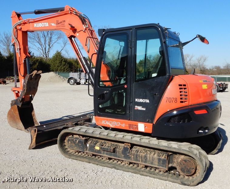 image for item HF9054 2018 Kubota KX080-45  mini excavator