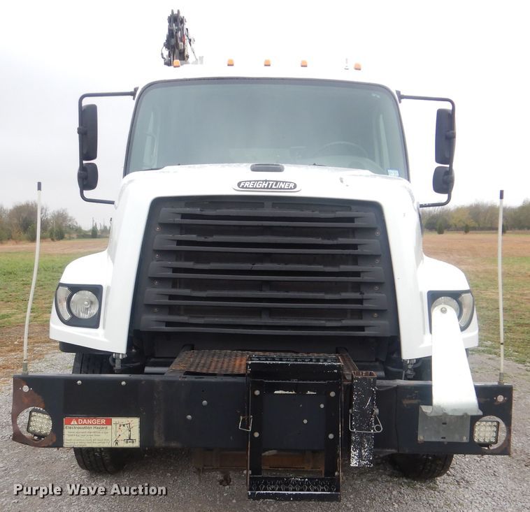 image for item HX9005 2014 Freightliner 108SD  Crew Cab utility truck with crane