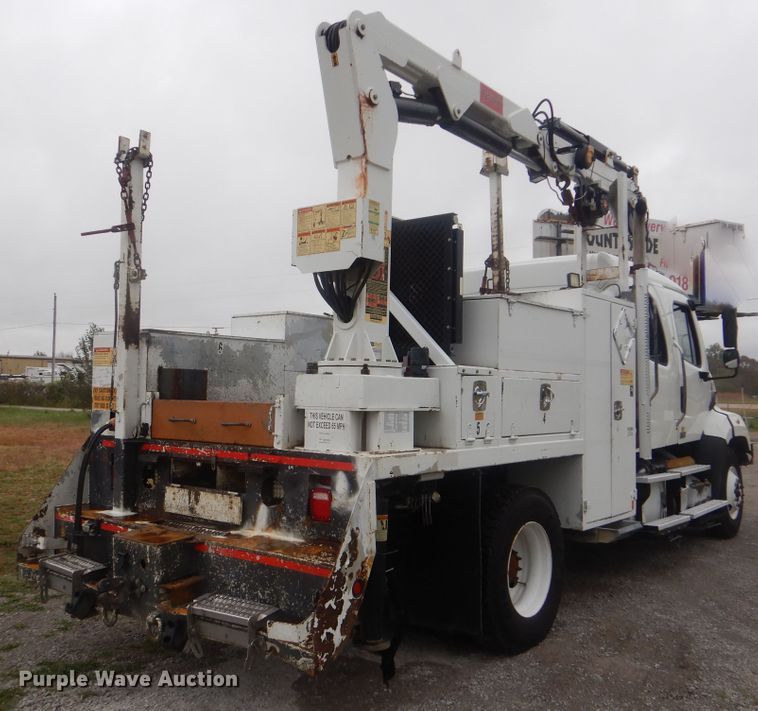 image for item HX9005 2014 Freightliner 108SD  Crew Cab utility truck with crane