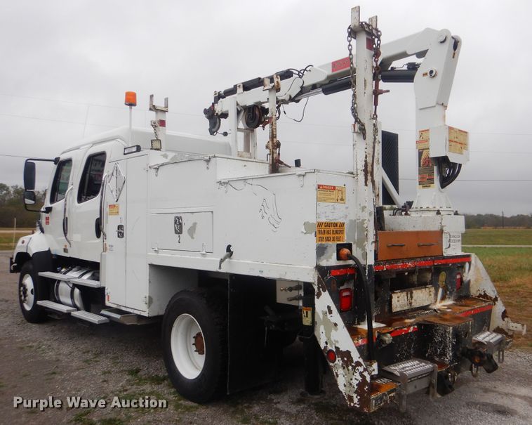 image for item HX9005 2014 Freightliner 108SD  Crew Cab utility truck with crane
