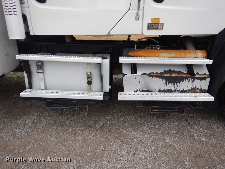 image for item HX9005 2014 Freightliner 108SD  Crew Cab utility truck with crane