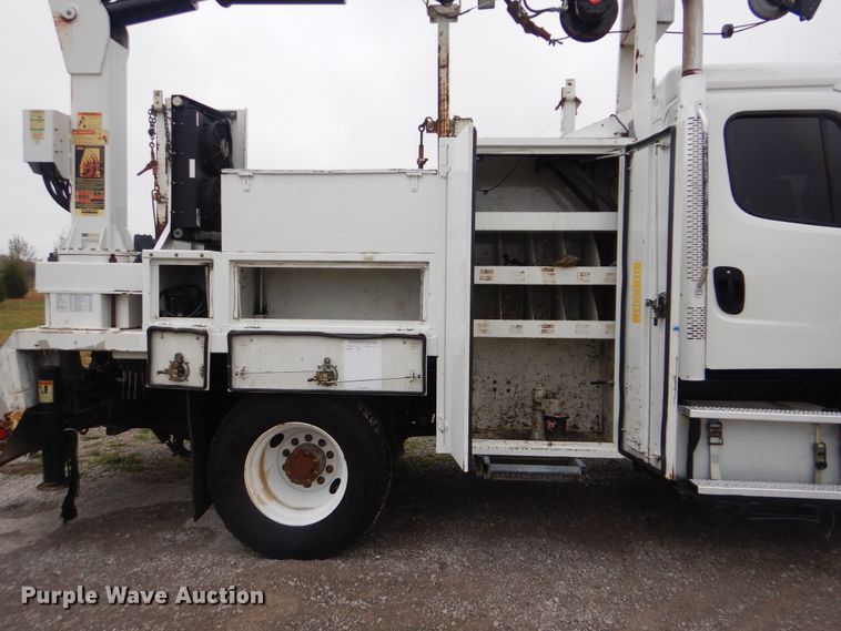 image for item HX9005 2014 Freightliner 108SD  Crew Cab utility truck with crane