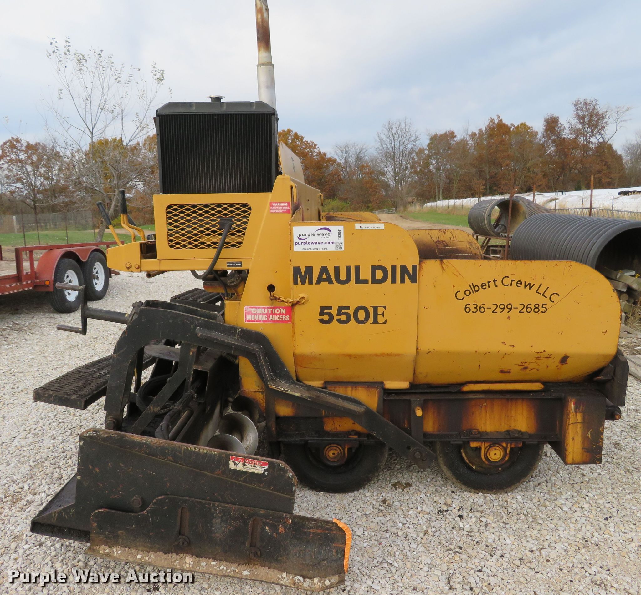 Mauldin 550E paver in Troy, MO Item DI3841 sold Purple Wave
