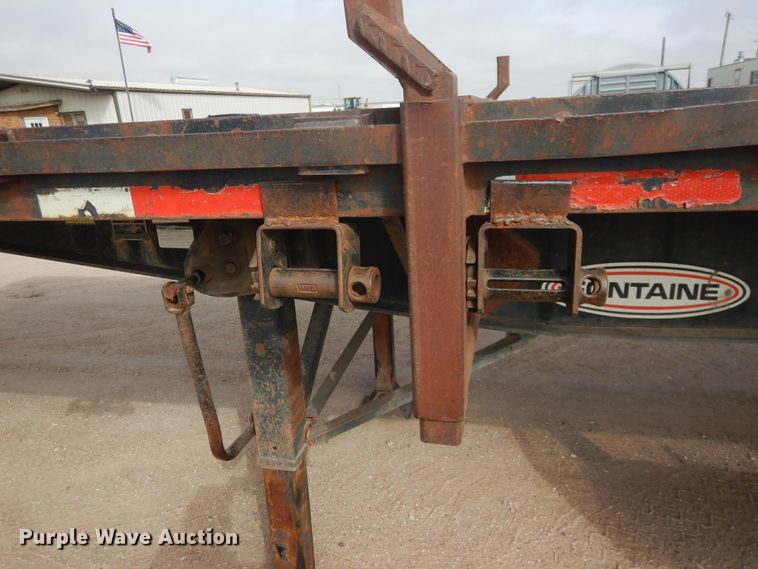 image for item DG8279 1994 Fontaine FTW-5-8048WSAW flatbed trailer