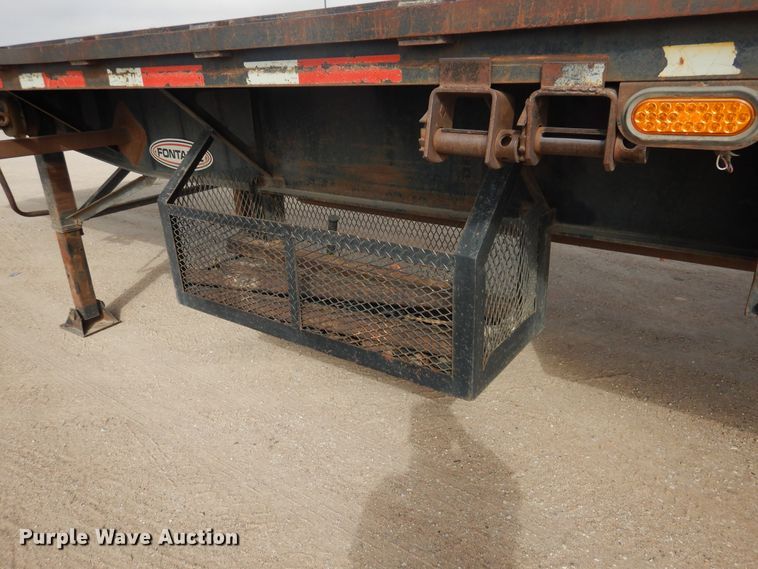 image for item DG8279 1994 Fontaine FTW-5-8048WSAW flatbed trailer