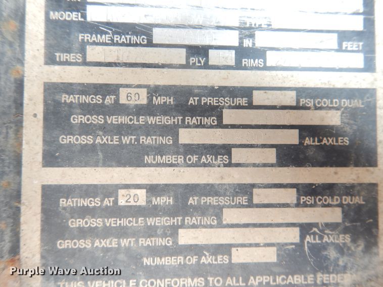 image for item DG8279 1994 Fontaine FTW-5-8048WSAW flatbed trailer