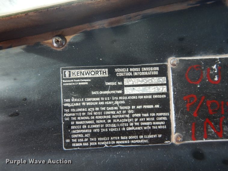 image for item DG8280 1980 Kenworth C500  winch truck