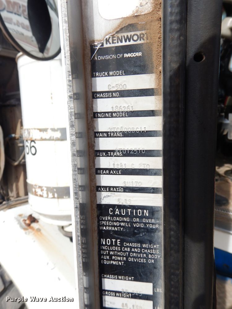 image for item DG8280 1980 Kenworth C500  winch truck