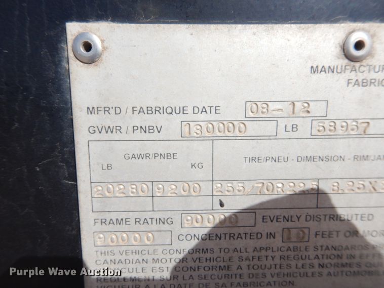 image for item DG8285 2013 Doonan oilfield trailer