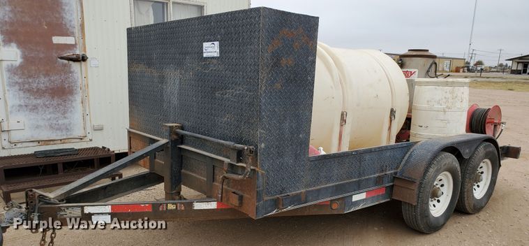 image for item DG8307 2000 Neil utility trailer with pressure washer