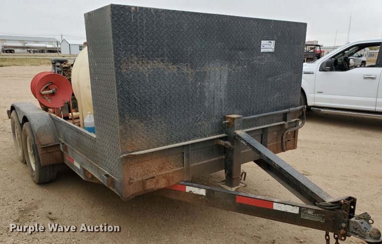 image for item DG8307 2000 Neil utility trailer with pressure washer
