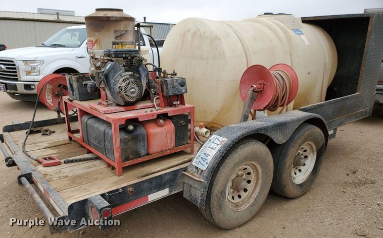 image for item DG8307 2000 Neil utility trailer with pressure washer