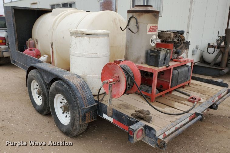 image for item DG8307 2000 Neil utility trailer with pressure washer