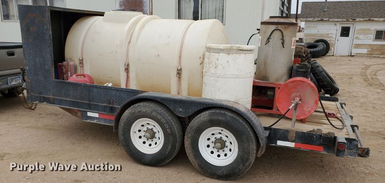 image for item DG8307 2000 Neil utility trailer with pressure washer