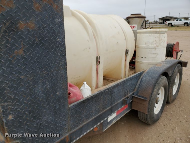 image for item DG8307 2000 Neil utility trailer with pressure washer