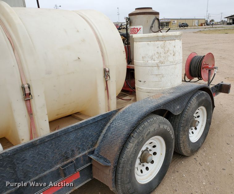 image for item DG8307 2000 Neil utility trailer with pressure washer