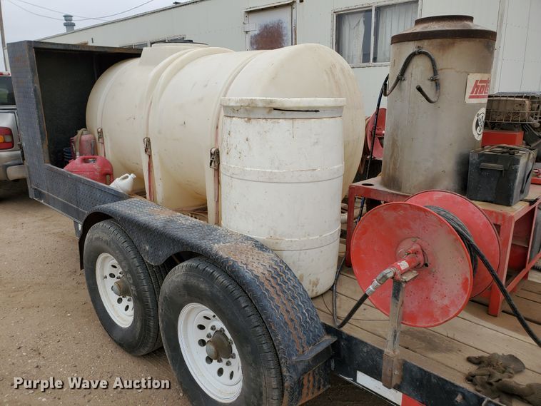 image for item DG8307 2000 Neil utility trailer with pressure washer