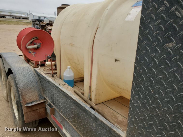 image for item DG8307 2000 Neil utility trailer with pressure washer