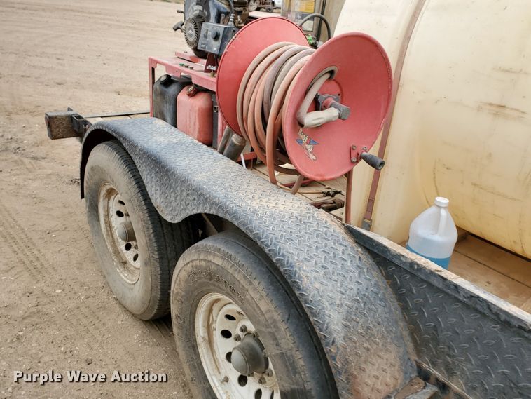 image for item DG8307 2000 Neil utility trailer with pressure washer