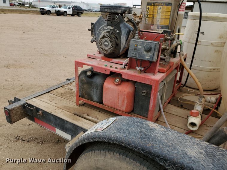 image for item DG8307 2000 Neil utility trailer with pressure washer