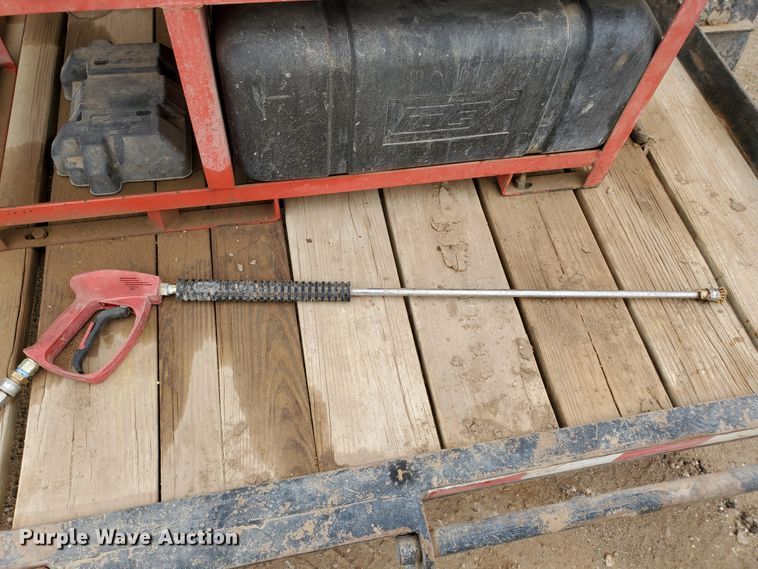 image for item DG8307 2000 Neil utility trailer with pressure washer