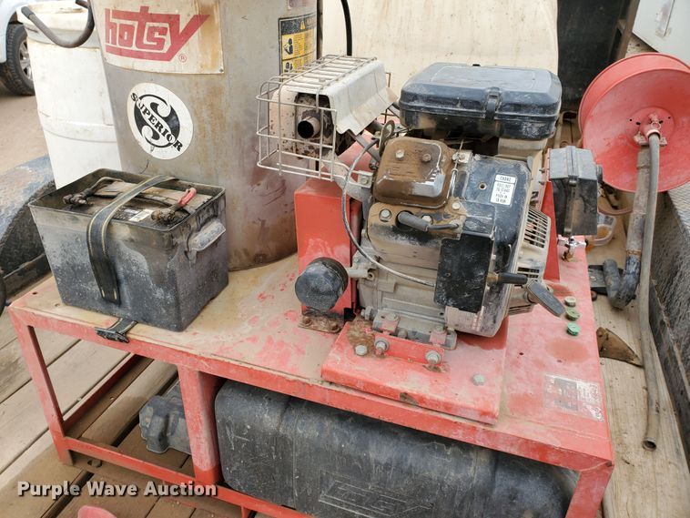 image for item DG8307 2000 Neil utility trailer with pressure washer