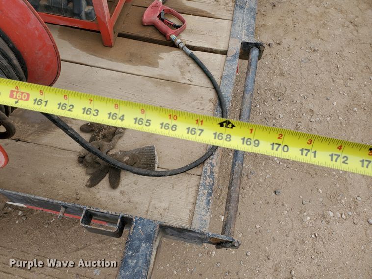 image for item DG8307 2000 Neil utility trailer with pressure washer